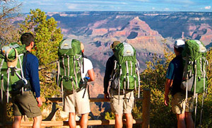 backpacking in South Rim